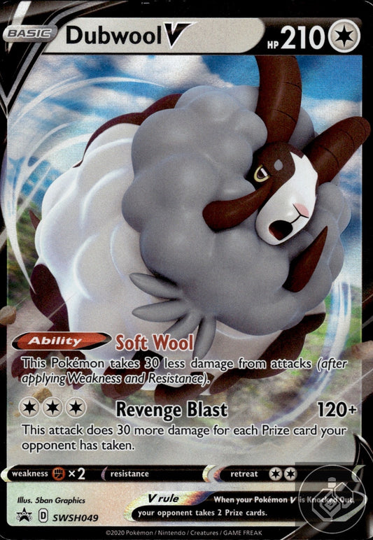 Dubwool V SWSH049 Holo Promo Sword & Shield Promo Pokemon