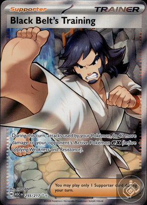 Black Belt's Training 255/217 Ultra Rare Ascended Heroes Pokemon