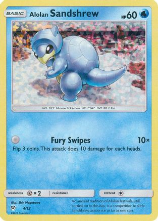 Alolan Sandshrew 004/012 Holo Promo McDonald's Promos 2019 Pokemon Holo