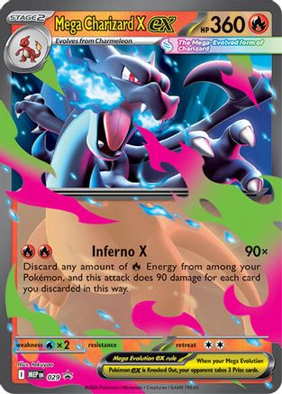 Mega Charizard X ex 029 Holo Promo ME: Mega Evolution Promo Pokemon