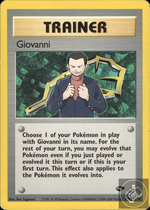 Giovanni 104/132 Rare Gym Challenge Pokemon Unlimited