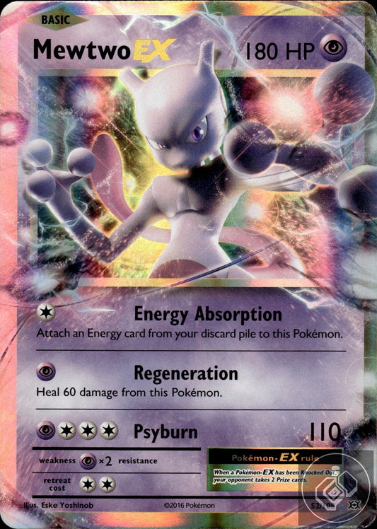 Mewtwo EX 52/108 Holo EX Rare Evolutions Pokemon