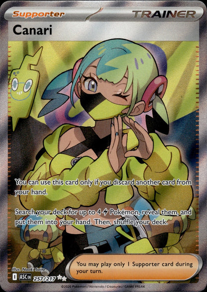 Canari 257/217 Ultra Rare Ascended Heroes Pokemon