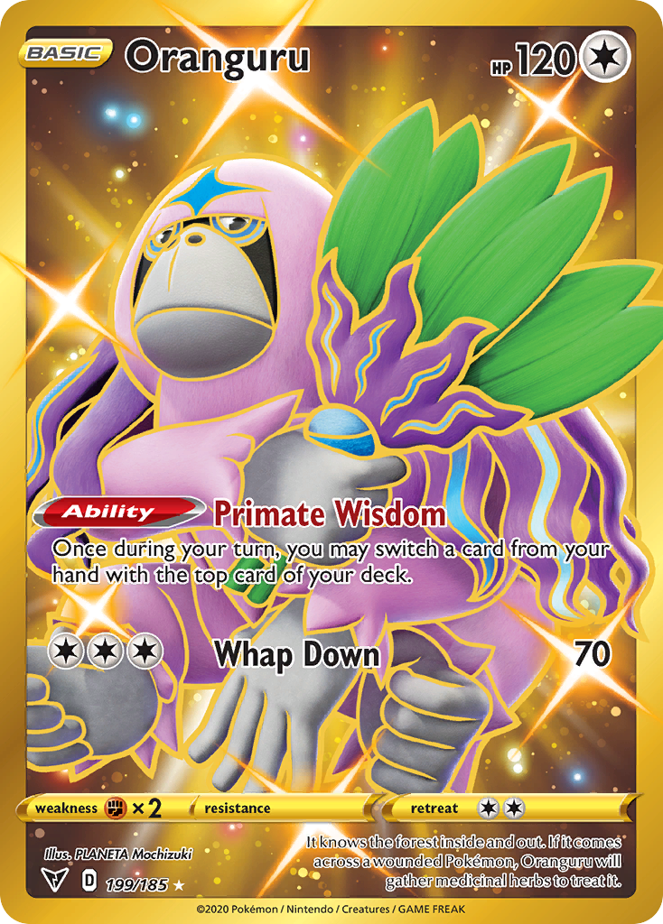 Oranguru 199/185 Secret Rare Vivid Voltage Pokemon