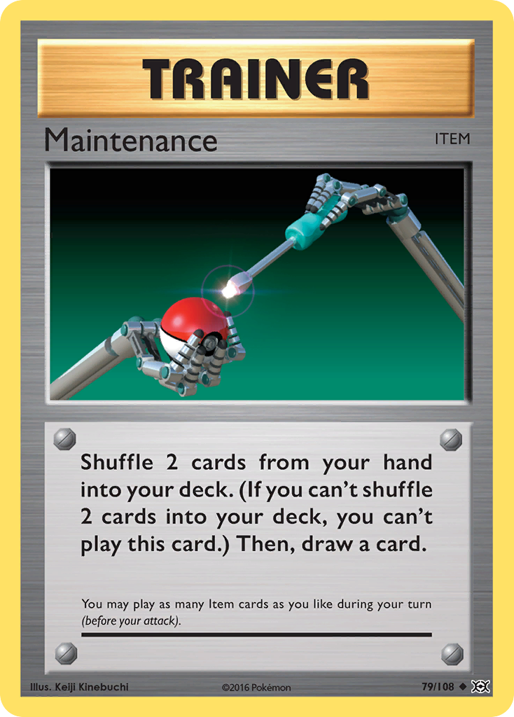 Maintenance 79/108 Uncommon Evolutions Pokemon
