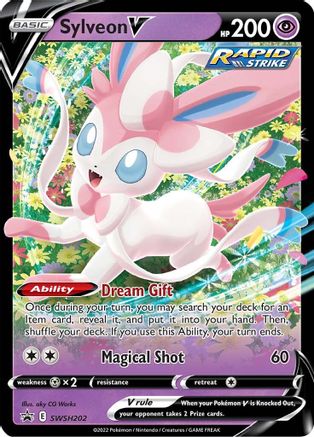 Sylveon V SWSH202 Holo Promo Sword & Shield Promo Pokemon