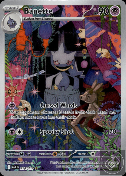 Banette 234/217 Illustration Rare Ascended Heroes Pokemon