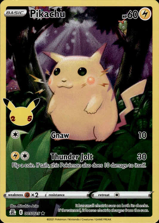 Pikachu 005/025 Holo Rare Celebrations Pokemon