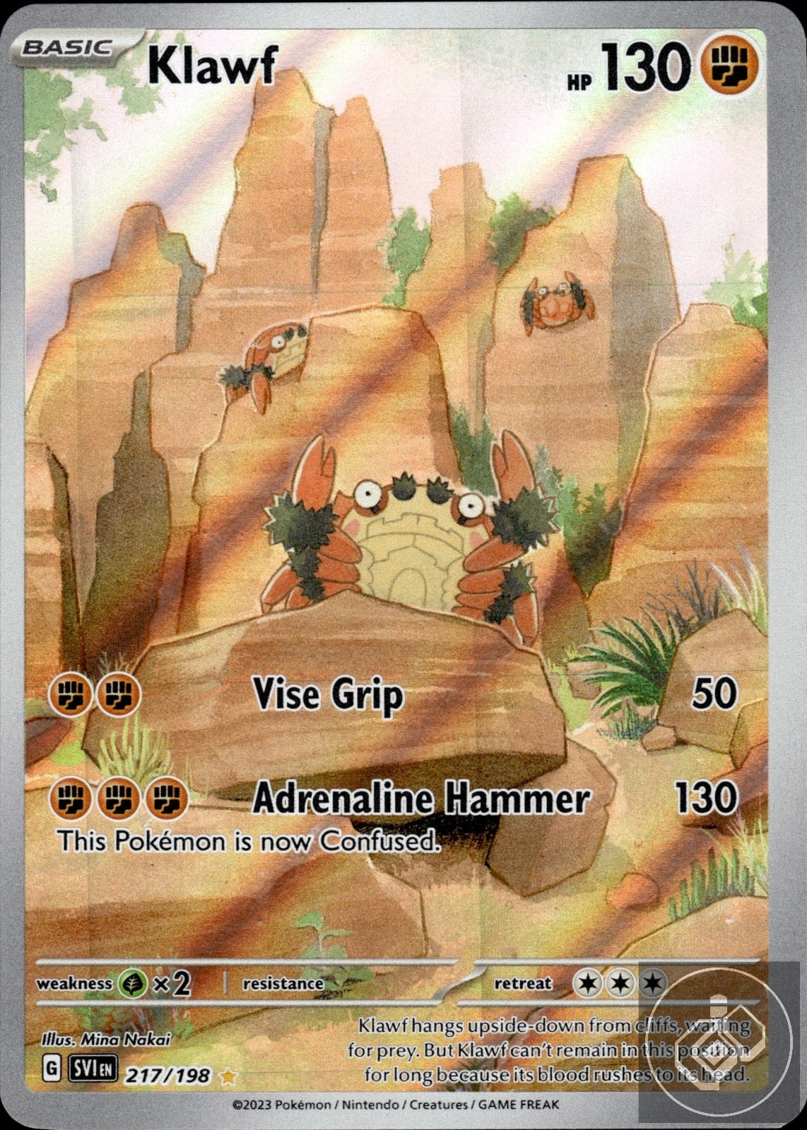 Klawf 217/198 Illustration Rare Scarlet & Violet Pokemon