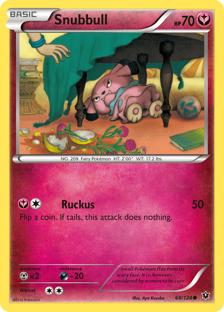 Snubbull 68/124 Common Fates Collide Pokemon Reverse Holo