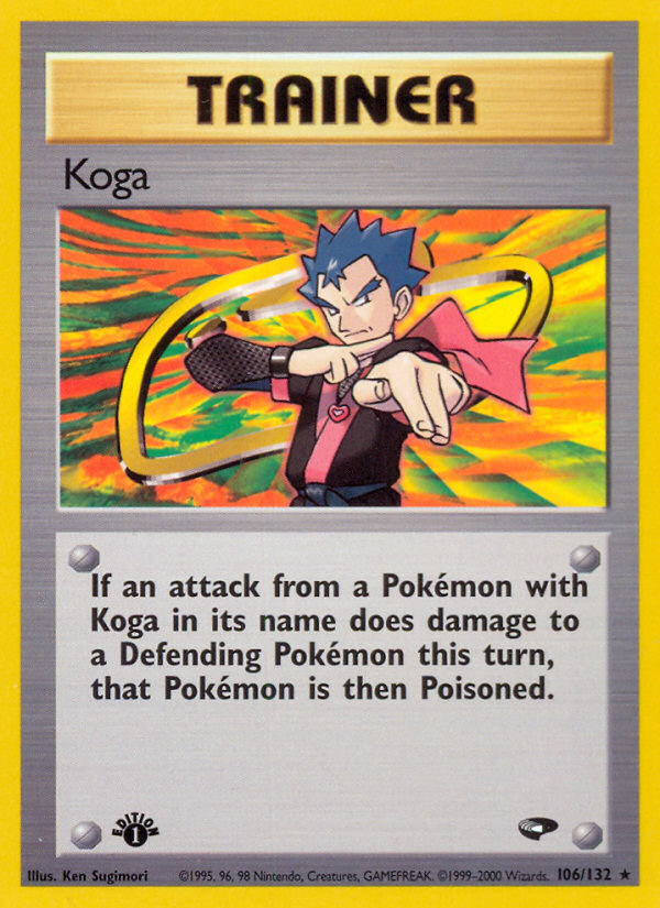 Koga 106/132 Rare Gym Challenge Pokemon Unlimited