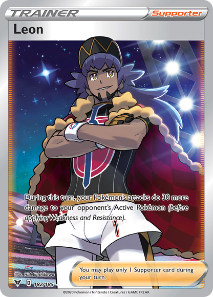 Leon 182/185 Ultra Rare Vivid Voltage Pokemon
