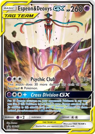 Espeon & Deoxys GX SM240 Holo Promo SM Promos Pokemon