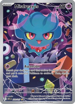 Misdreavus 233/217 Illustration Rare Ascended Heroes Pokemon