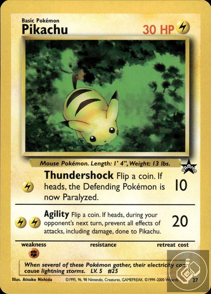Pikachu 27 Promo Wizards Black Star Promos Pokemon