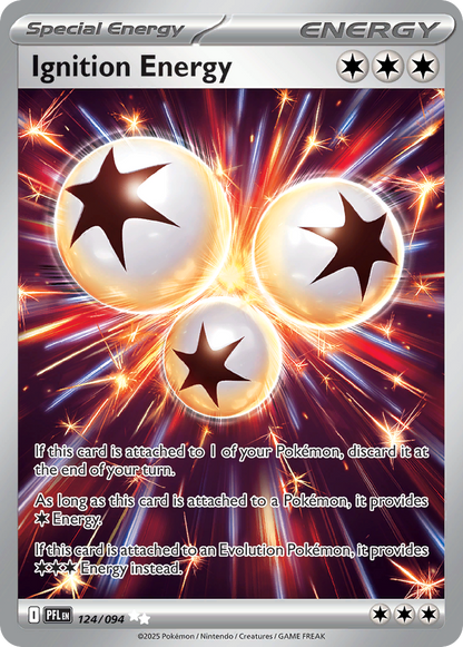 Ignition Energy 124/094 Ultra Rare Phantasmal Flames Pokemon
