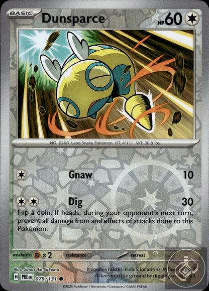 Dunsparce 079/131 Common Prismatic Evolutions Pokemon