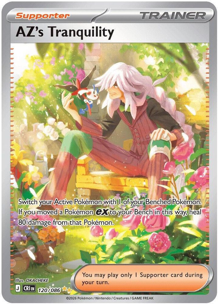 AZ's Tranquility 120/086 Holo Special Illustration Rare Chaos Rising Pokemon