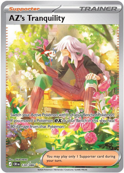 AZ's Tranquility 120/086 Holo Special Illustration Rare Chaos Rising Pokemon
