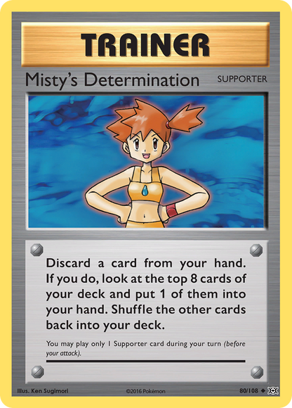 Misty's Determination 80/108 Uncommon Evolutions Pokemon