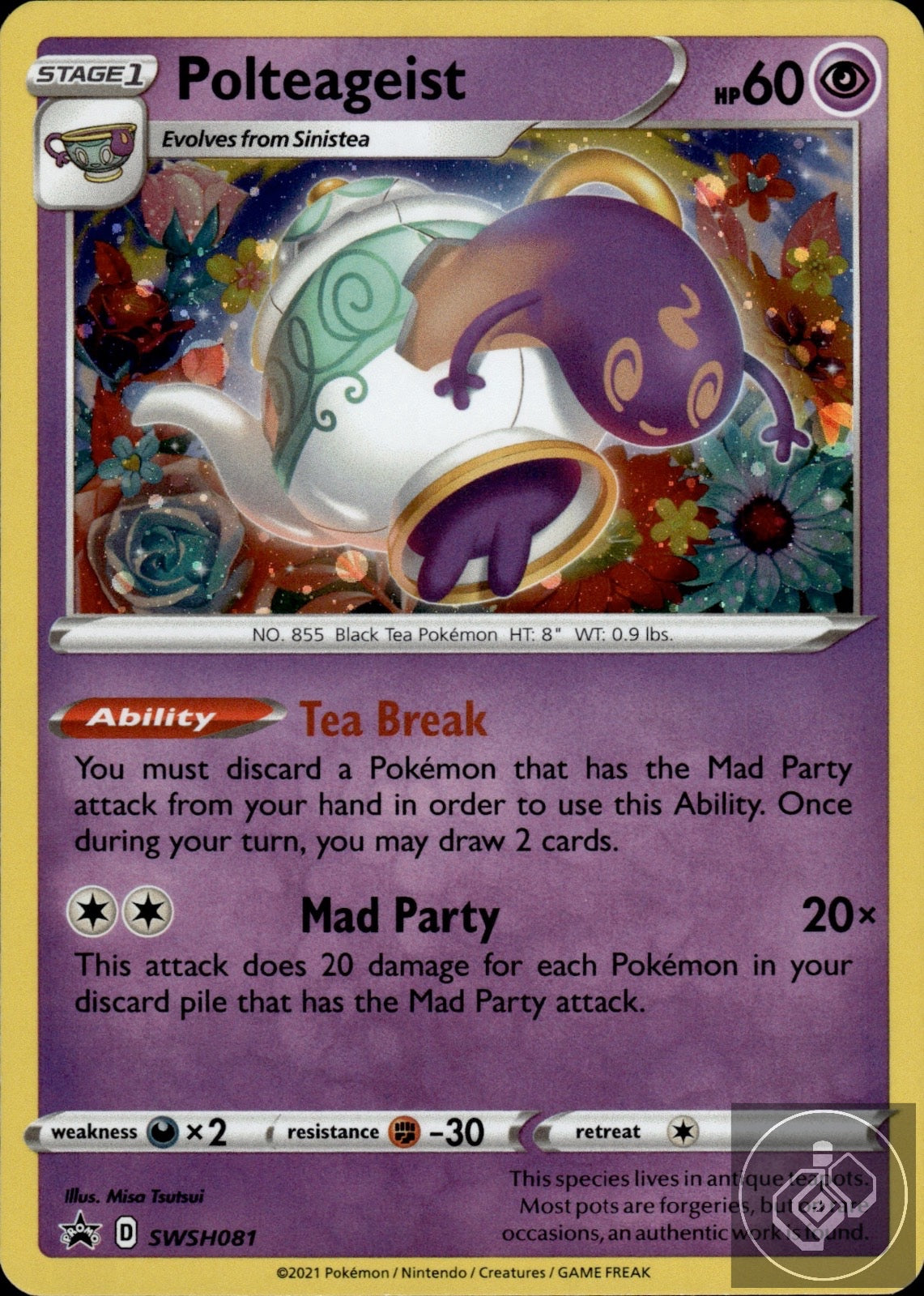 Polteageist SWSH081 Holo Promo Sword & Shield Promo Pokemon