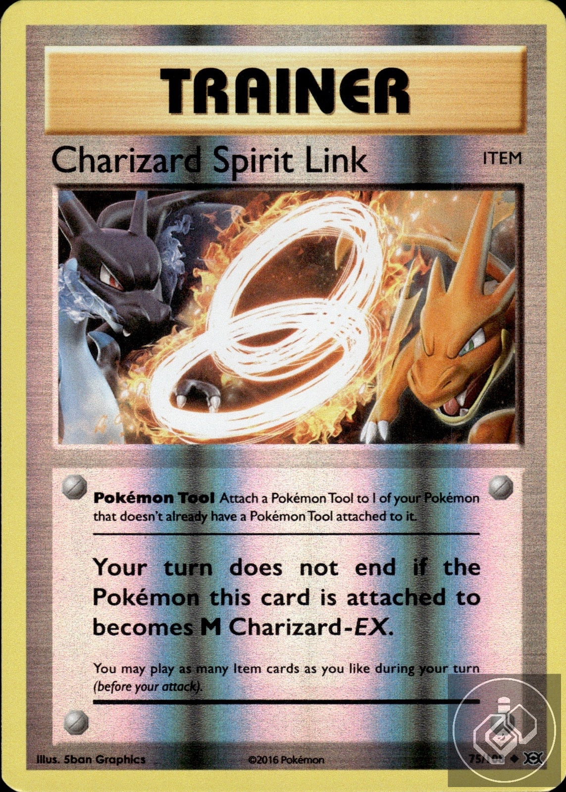 Charizard Spirit Link 75/108 Uncommon Evolutions Pokemon Reverse Holo