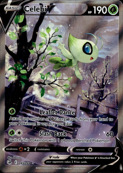 Celebi V 245/264 Ultra Rare Fusion Strike Pokemon