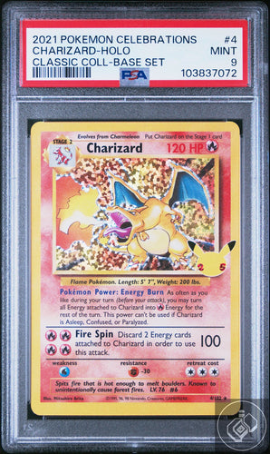 Charizard Holo 4 Celebrations Classic Collection Pokemon PSA 9