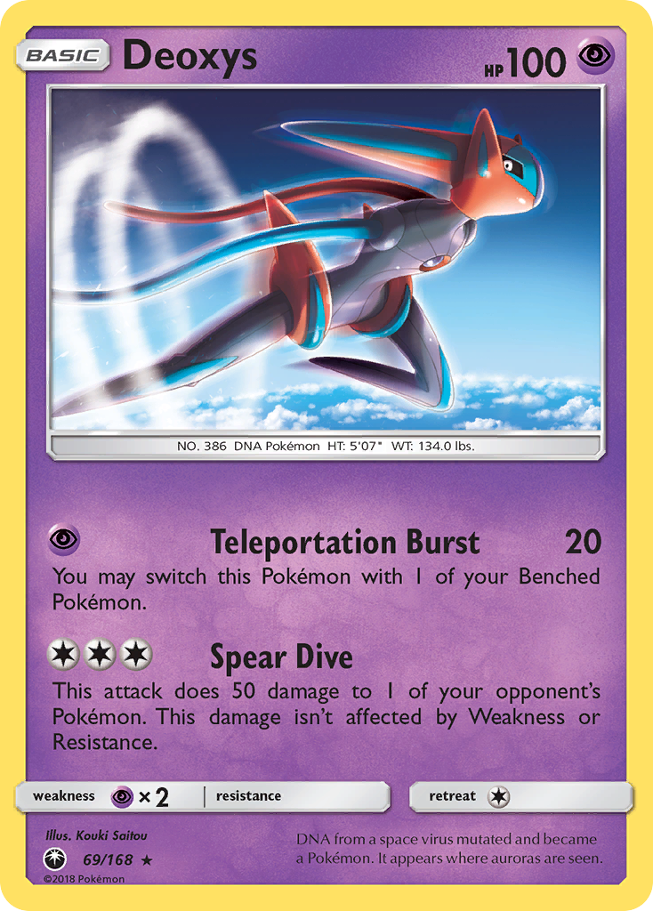 Deoxys 69/168 Rare Celestial Storm Pokemon