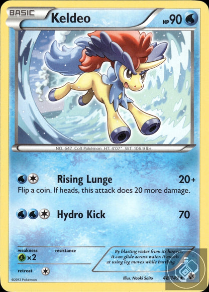 Keldeo 48/149 Rare Boundaries Crossed Pokemon
