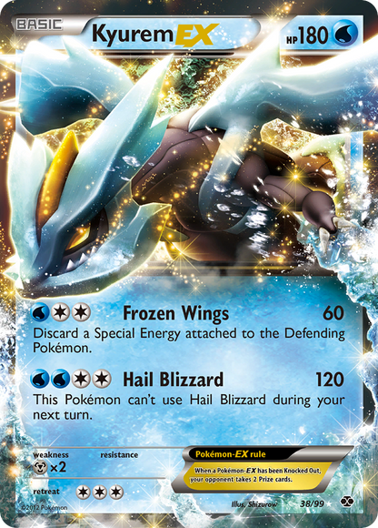 Kyurem EX 38/99 Holo EX Rare Next Destinies Pokemon