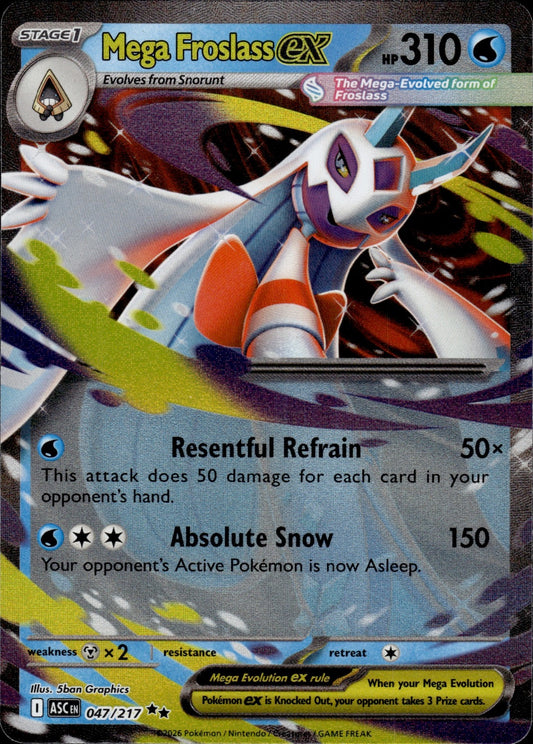 Mega Froslass ex 047/217 Double Rare Ascended Heroes Pokemon