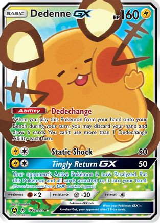 Dedenne GX 195a/214 Holo Promo Alternate Art Promos Pokemon