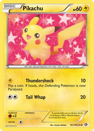 Pikachu RC7/RC25 Holo Legendary Treasures: Radiant Collection Pokemon Holo