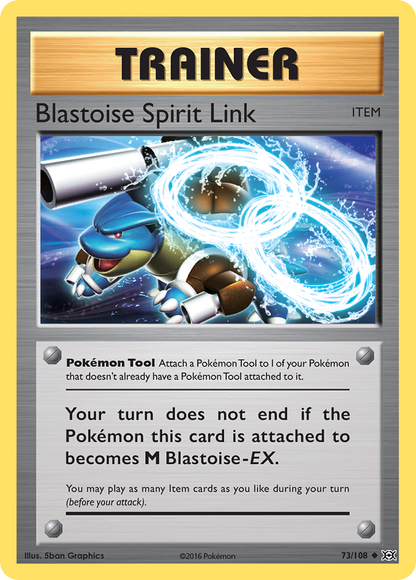 Blastoise Spirit Link 73/108 Uncommon Evolutions Pokemon