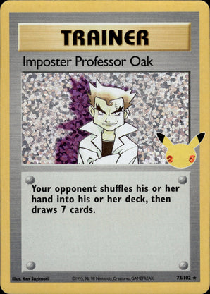 Imposter Professor Oak 73/102 Celebrations: Classic Collection Pokemon