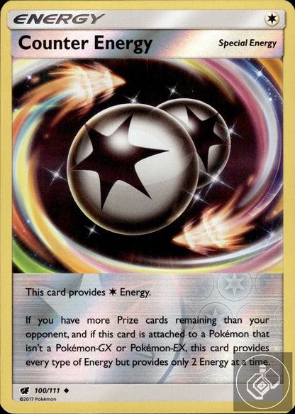 Counter Energy 100/111 Uncommon Crimson Invasion Pokemon Reverse Holo