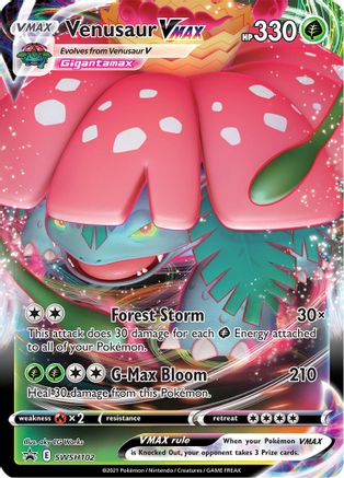 Venusaur VMAX SWSH102 Holo Promo Sword & Shield Promo Pokemon