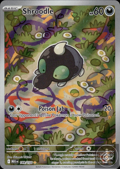 Shroodle 149/132 Illustration Rare Mega Evolution Pokemon