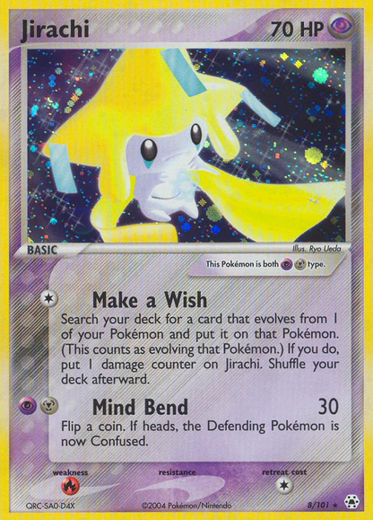 Jirachi 8/101 Holo Rare Hidden Legends Pokemon