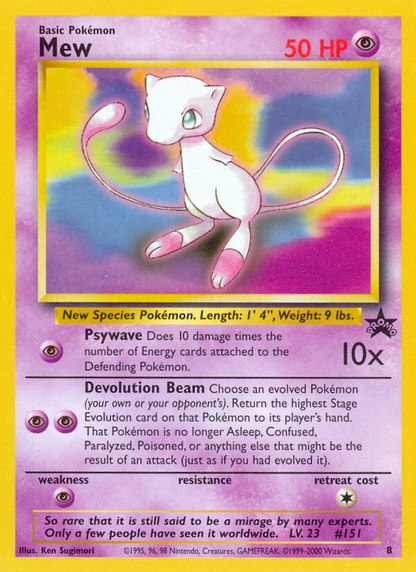 Mew 8 Promo Wizards Black Star Promos Pokemon