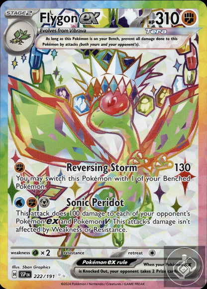 Flygon ex 222/191 Ultra Rare Surging Sparks Pokemon