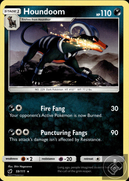 Houndoom 59/111 Rare Crimson Invasion Pokemon