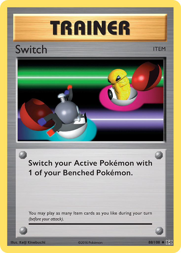 Switch 88/108 Uncommon Evolutions Pokemon Reverse Holo