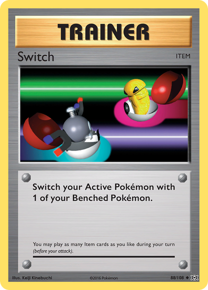Switch 88/108 Uncommon Evolutions Pokemon Reverse Holo