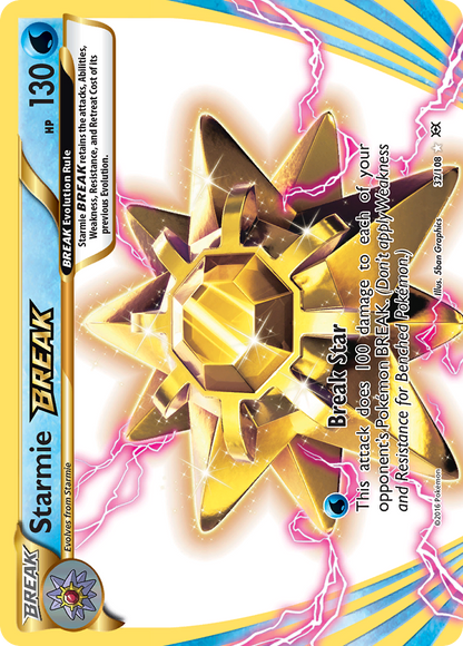 Starmie BREAK 32/108 BREAK Rare Evolutions Pokemon