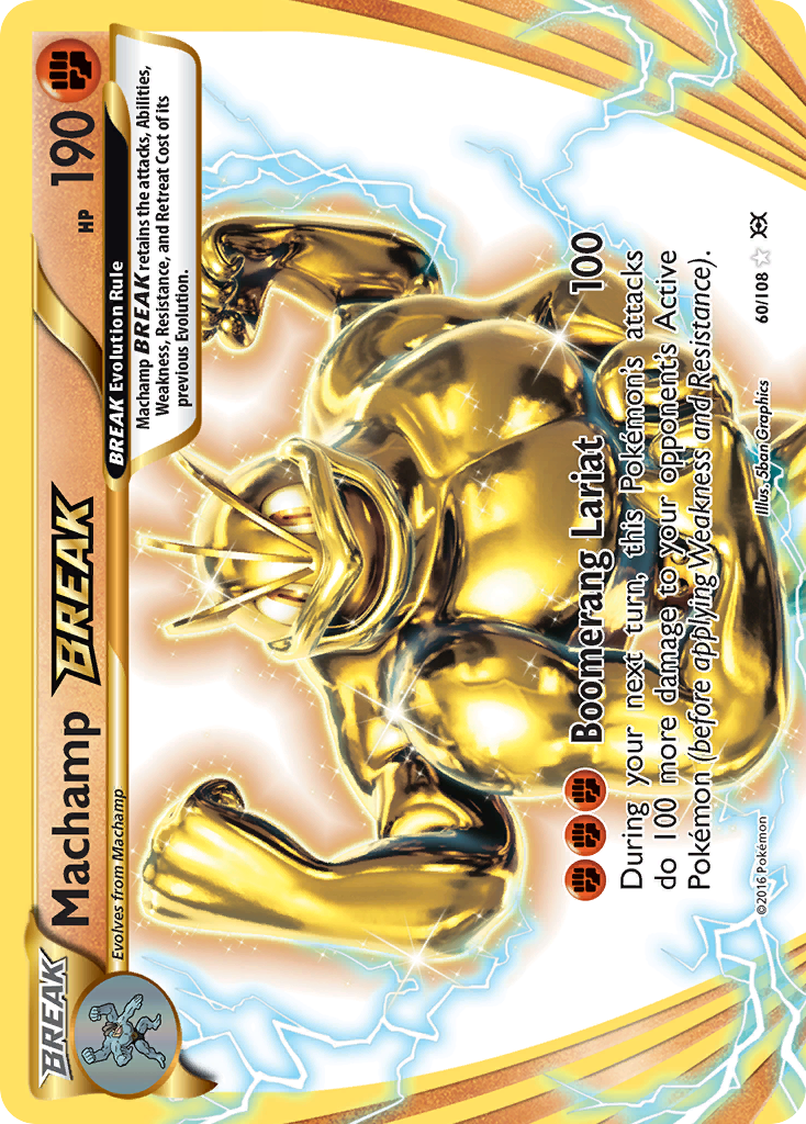 Machamp BREAK 60/108 BREAK Rare Evolutions Pokemon