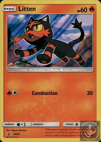 Litten - SM02 Holo Promo Sun & Moon Promo Pokemon