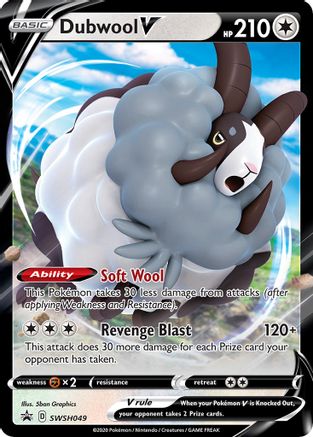 Dubwool V SWSH049 Holo Promo Sword & Shield Promo Pokemon