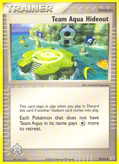 Team Aqua Hideout 78/95 Uncommon Team Magma vs Team Aqua Pokemon